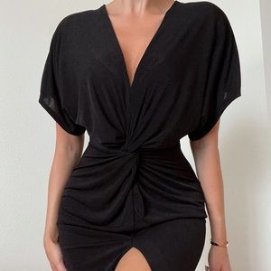 FashionNova Curve Knot Dress 2X Black